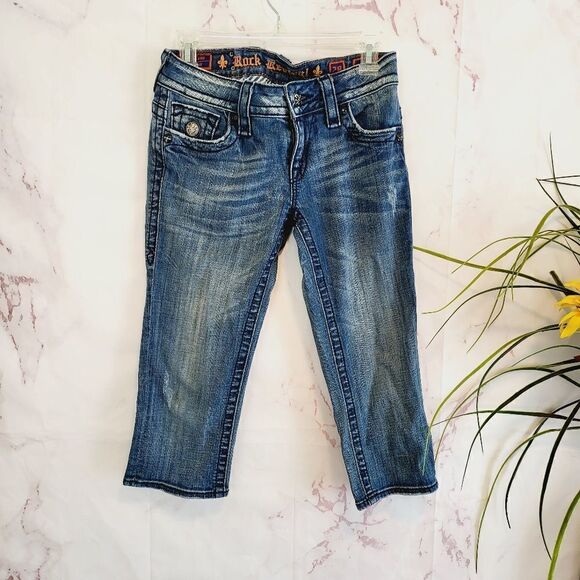Rock Revival Jen capri jeans - Picture 1 of 5